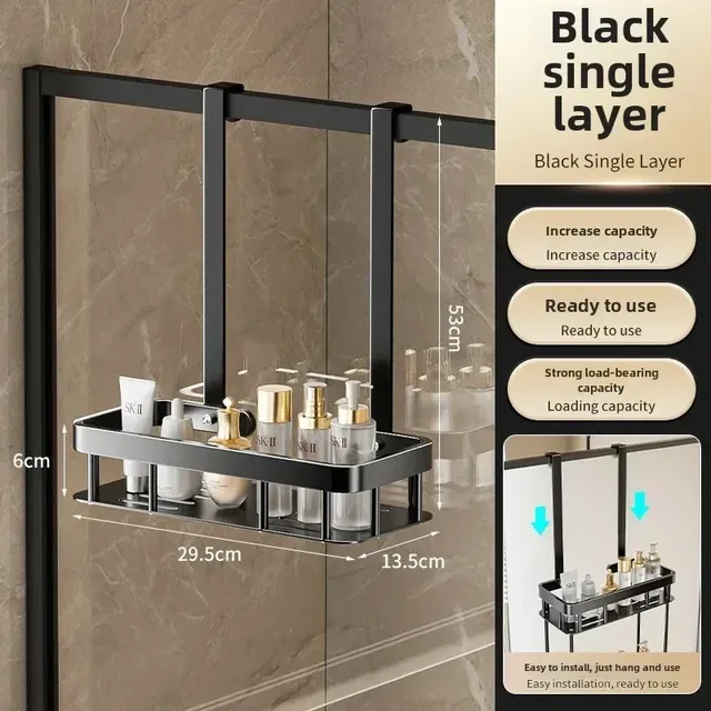 Panier de rangement pour porte en verre de salle de bain – vue 5