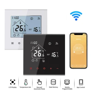 Smart Figured Tuya-Contrôleur de température électrique, sol, eau, gaz, WiFi, 3A, 16A, 1 pièce