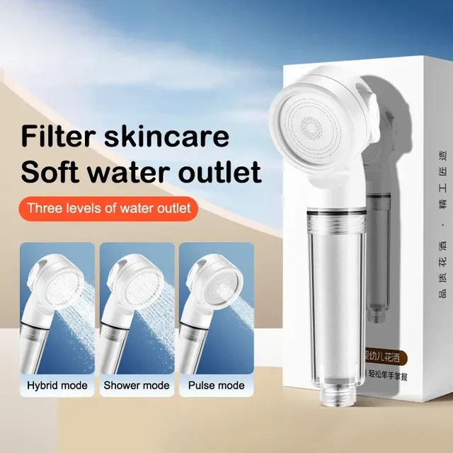 Pommeau douche portable pressurisé filtrant cartouche… – vue 2