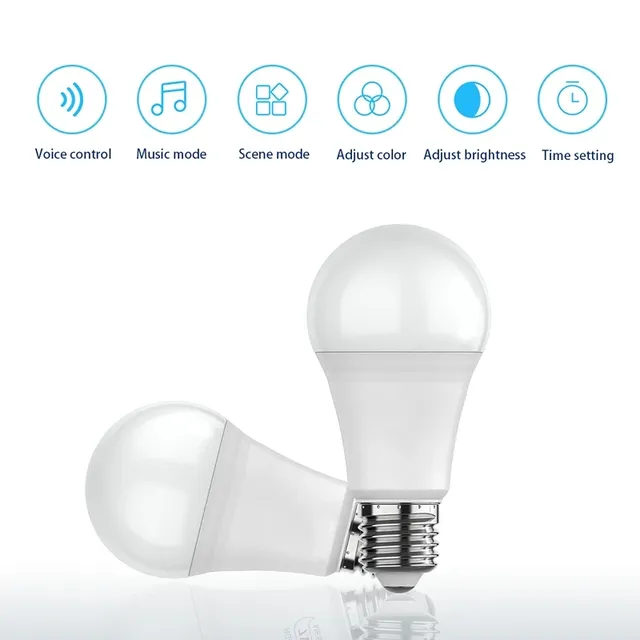 Ampoule intelligente WiFi E27 à intensité variable – vue 2