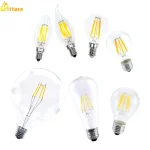 Ampoule LED 220V C35 A60 ST64 G80 G95 G125 lampe à LED E14 E27 lumière à Filament LED 2W 4W 6W 8W boule de verre Bombillas LED Edison COB ampoule