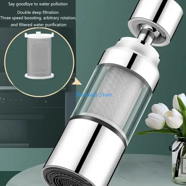 Aérateur filtrant robinet cuisine inox chromé… – vue 4
