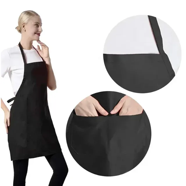 Tablier de cuisine solide avec poche – vue 4