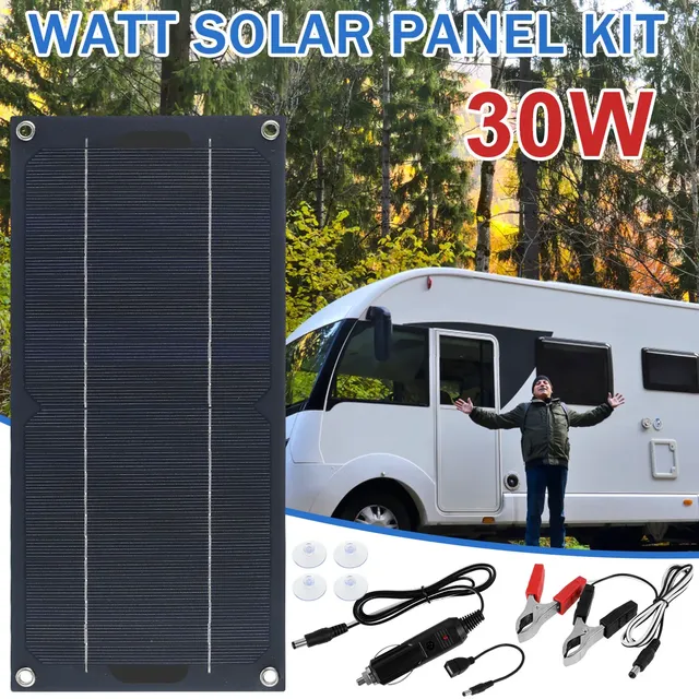 Kit de panneaux solaires 30W DC 12-24V
