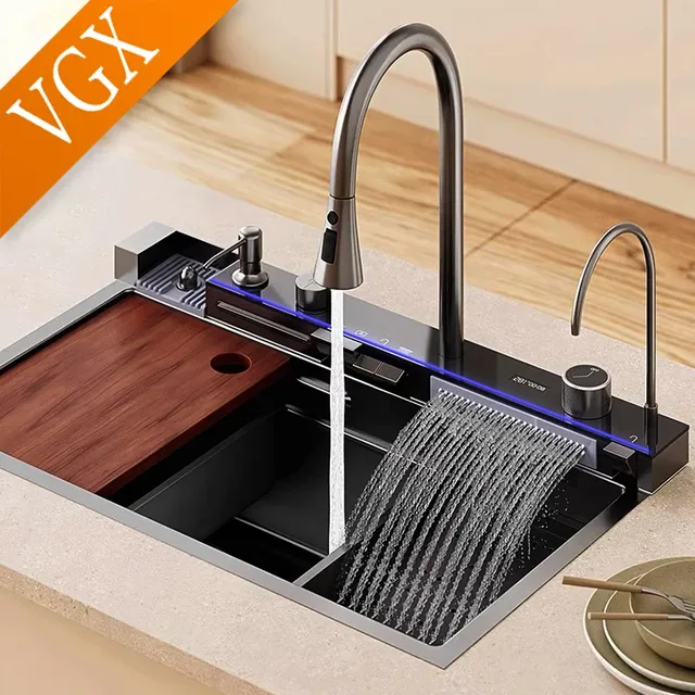 VGX évier de cuisine grand fente unique multifonction… – vue 2