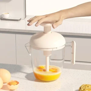 Batteur à œufs mélangeur à main fouet à œufs semi-automatique mousseur à lait mélangeur d’œufs portatif type de presse manuel pour battre les blancs d’œufs outil de cuisson Batteur à œufs mélangeur à main fouet à œufs semi-automatique mousseur à lait mélangeur d’œufs portatif type de presse manuel pour battre les blancs d’œufs outil de cuisson