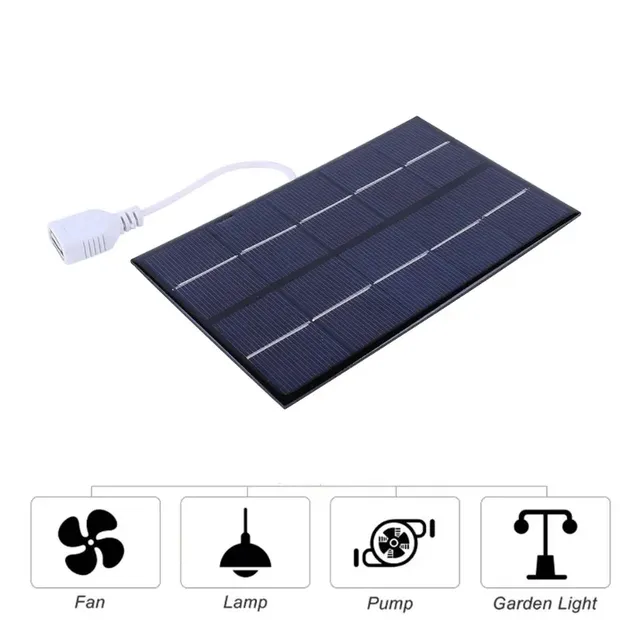 Panneau de charge solaire 5W 5V – vue 2