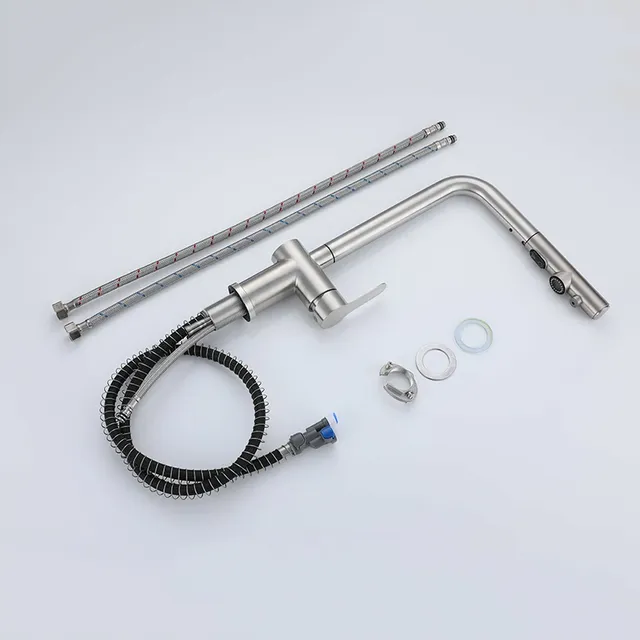 Robinet de cuisine 3 en 1 en acier inoxydable 304 – vue 5