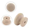 Boutons d'armoire ronds en bois 1-3/8 "(35mm) boutons de… – vue 4