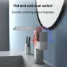 Robinet de lavabo cascade lumière LED température… – vue 4