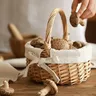 Panier mariage noeud papillon osier tressé anse haute… – vue 5