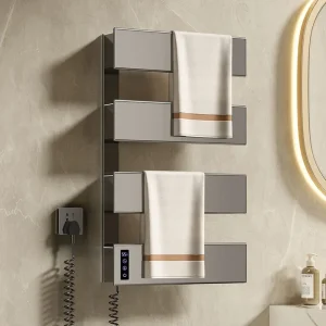 Porte-serviettes de salle de bain, radiateur mural, porte-serviettes multicouche, chauffage Intelligent à température constante, barres chauffantes