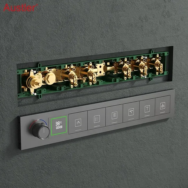 2025 musique pomme de douche salle de bain LED ensemble… – vue 5