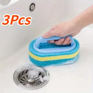 Brosse de nettoyage en éponge avec poignée