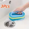 Brosse de nettoyage en éponge avec poignée – vue 1