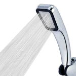 Pommeau de douche à haute pression, 300 trous, économie d&rsquo;eau, 3 couleurs, Chrome, noir, blanc, buse de pulvérisation, accessoires de salle de bains