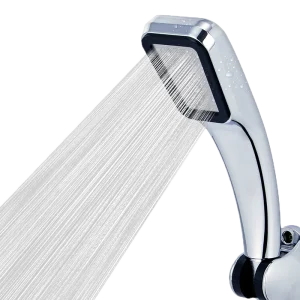 Pommeau de douche à haute pression, 300 trous, économie d’eau, 3 couleurs, Chrome, noir, blanc, buse de pulvérisation, accessoires de salle de bains Pommeau de douche à haute pression, 300 trous, économie d’eau, 3 couleurs, Chrome, noir, blanc, buse de pulvérisation, accessoires de salle de bains