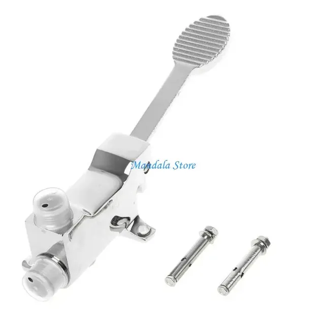 Robinetterie pédale commande pied inoxydable chromé… – vue 6