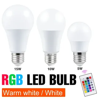 Ampoule LED E27 RGB blanc chaud blanc neutre télécommande infrarouge…