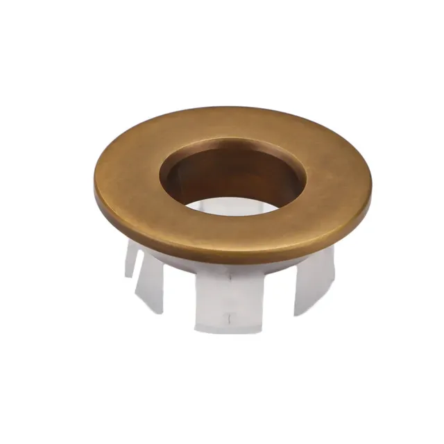 Anneau tropplein lavabo rond cuivre laiton chromé… – vue 2