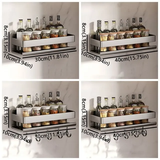 Support rangement mural cuisine antirouille antihumidité… – vue 6