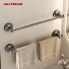 Porte-serviettes mural, support de rangement pour salle de bain, barre de perçage, porte-serviettes, accessoires de cuisine et de salle de bains, étagère à serviettes à ventouse ﻿