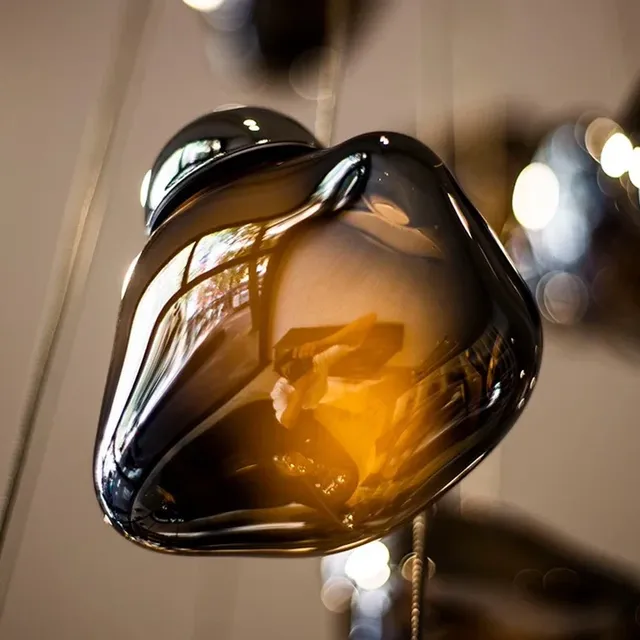 Lampe à suspension élégante miroir foncé - Lustre en… – vue 4