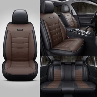 Housse de siège de voiture en cuir PU de luxe 5 places
