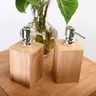 Distributeur de savon liquide en bambou – vue 3