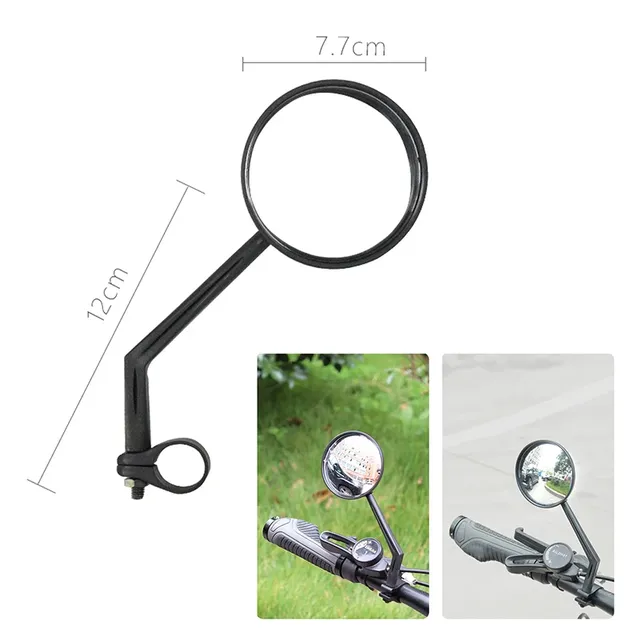 Miroir rond guidon vélo rétroviseur convexe champ vision… – vue 2