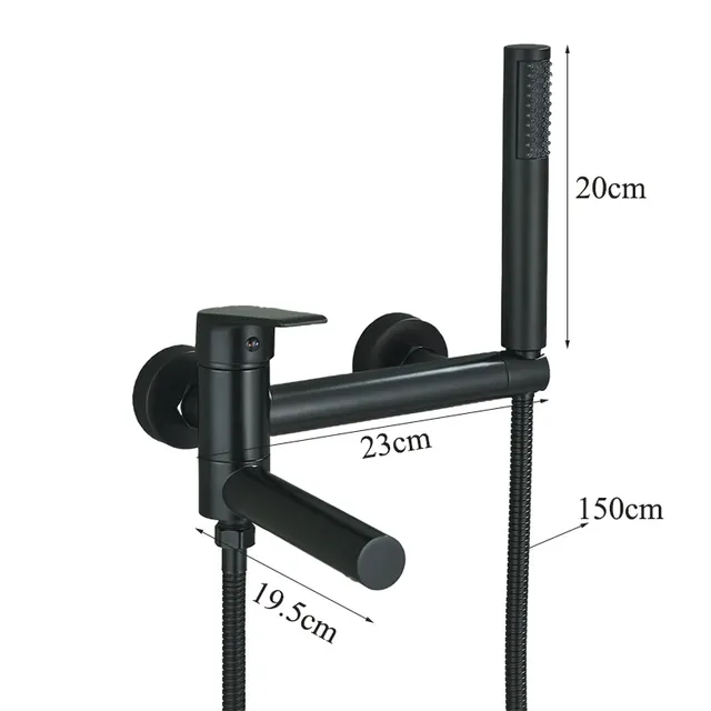 Mitigeur bain douche mural robinet pivotant bec… – vue 6
