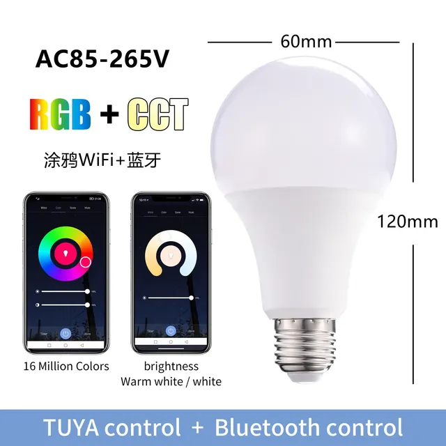Ampoule LED Smart Graffiti Alex – vue 3