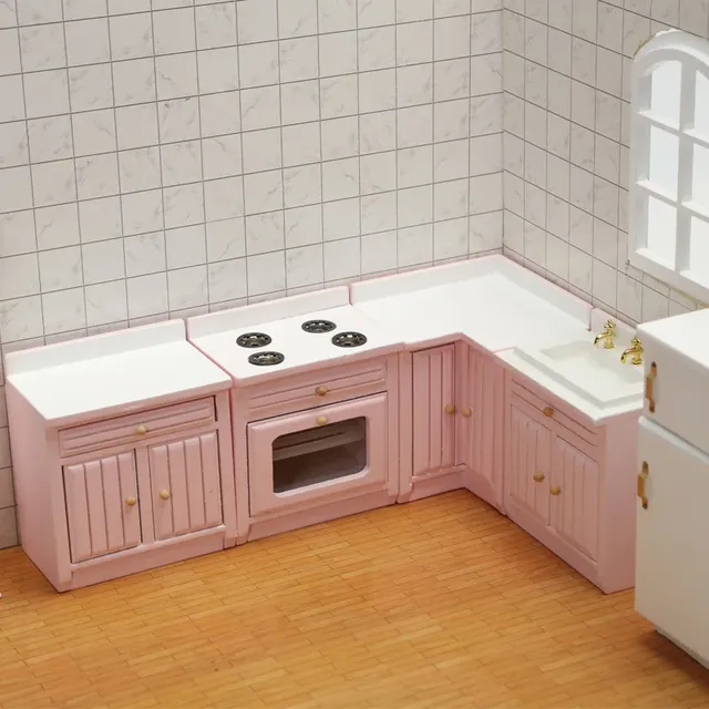 Maison de poupée Mini Table de cuisine évier comptoir…