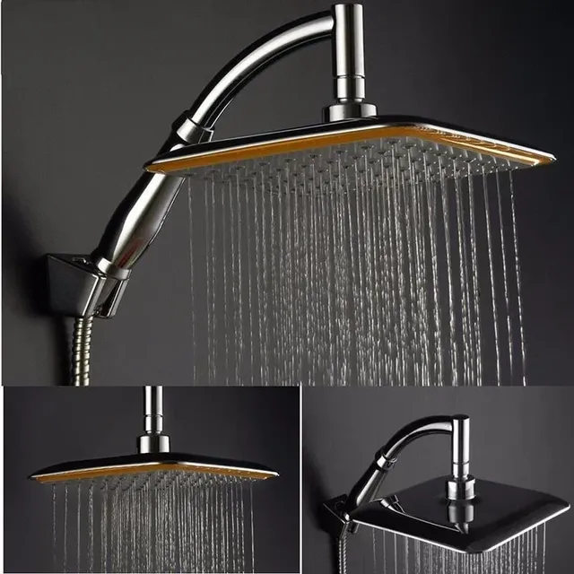 Pommeau douche effet pluie grand diamètre 21cm chrome… – vue 2