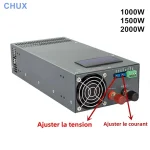 Alimentation de commutation 1000W 1500W 2000W, affichage 0-12V15V 24V 36V 48V 60V 72V 80V 90V 100V 110V 220v 300v AC DC, alimentations