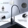 Robinet cuisine eau filtrée acier inoxydable noir mat… – vue 4