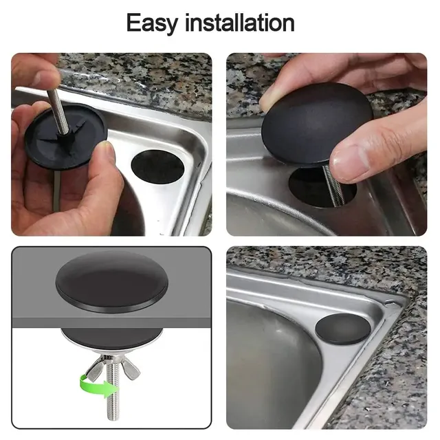 Bouchon vidange evier lavabo inoxydable alliage zinc… – vue 2