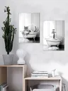 Affiche d'Animaux Noir et Blanc dans la Baignoire – vue 4