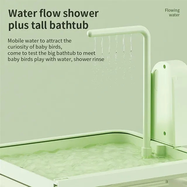 Les oiseaux utilisent des baignoires externes pour le… – vue 5