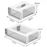 Tiroir rangement sous bureau transparent acrylique fumé… – vue 6