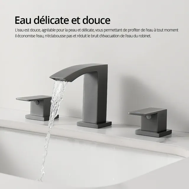 Robinet de lavabo en métal – vue 6