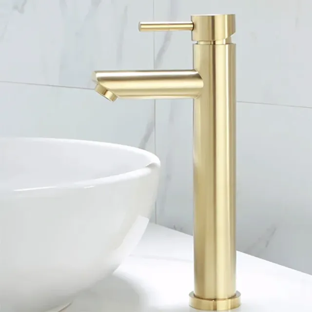 Robinet de salle de bains en or brossé – vue 2