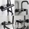 Garniture de robinet de douche noire – vue 2