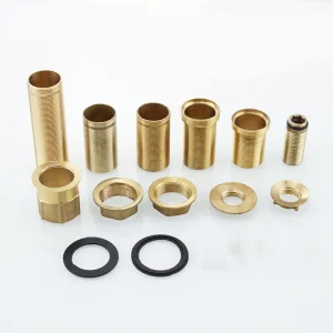 Évier de cuisine en cuivre, accessoires de robinet de lavabo chaud et froid, base à vis à pied fixe, écrou 30 plus filament