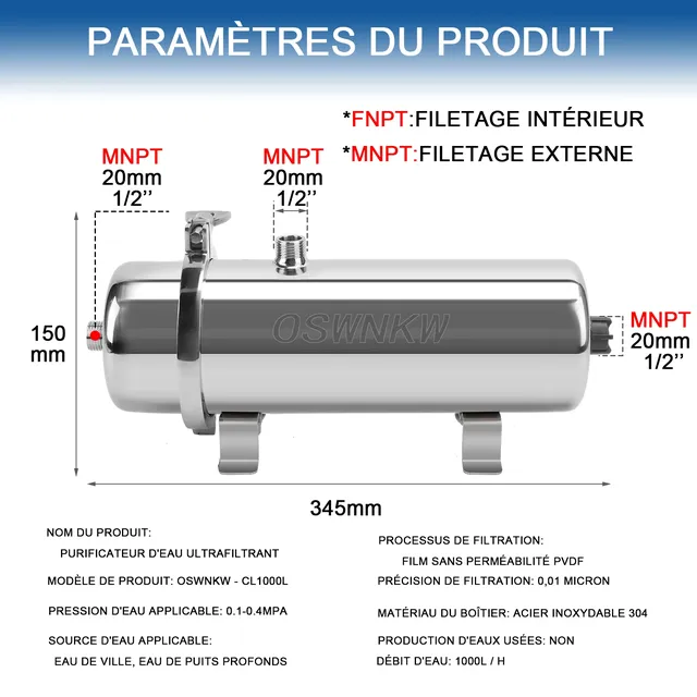 Purificateur d'eau pour toute la maison – vue 6