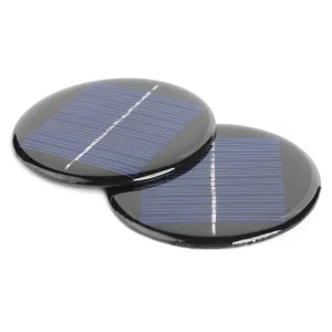 Mini panneau solaire portable bricolage, chargeur de cellules de batterie, panneau de système solaire, lampe ronde, charge, 1 pièce, 2 pièces
