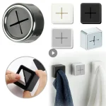 Porte-serviettes de salle de bain, crochet étanche pour chiffon, pince à vaisselle, organisateur mural, support de rangement pour serviettes, Organization de la maison