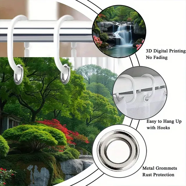 Rideau de douche de jardin cascade – vue 5