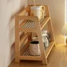 Étagère rangement bois clair deux niveaux comptoir… – vue 4