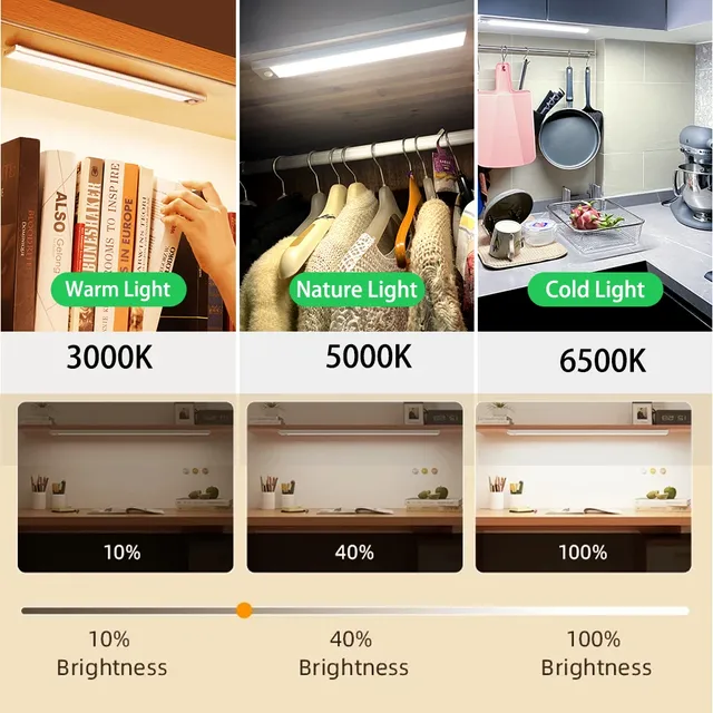 Capteur de mouvement armoire lumières Dimmable LED… – vue 3